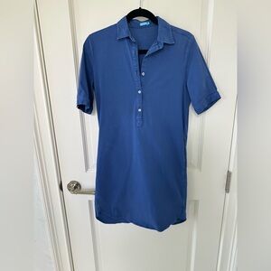 J. McLaughlin Blue knee length dress